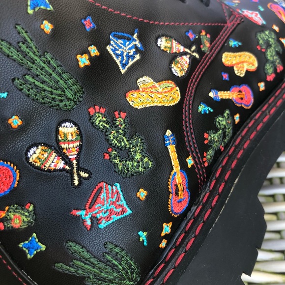 Jessie Western x Dawni Mexican Combat Boots 39 8.5 - Picture 9 of 16